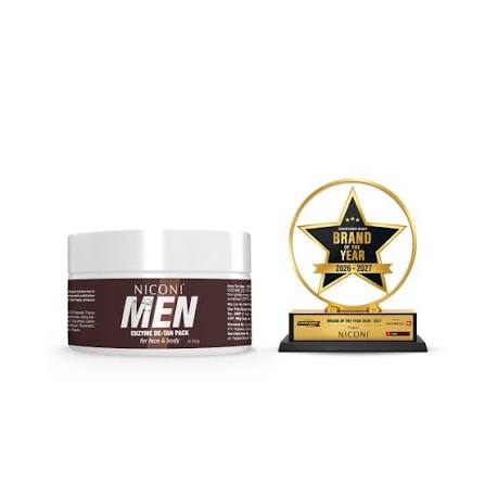 Niconi Men De Tan pack Face & Body Original | Enzyme Tan Removal Mask | Skin Brightening & Deep Cleansing - Image 4